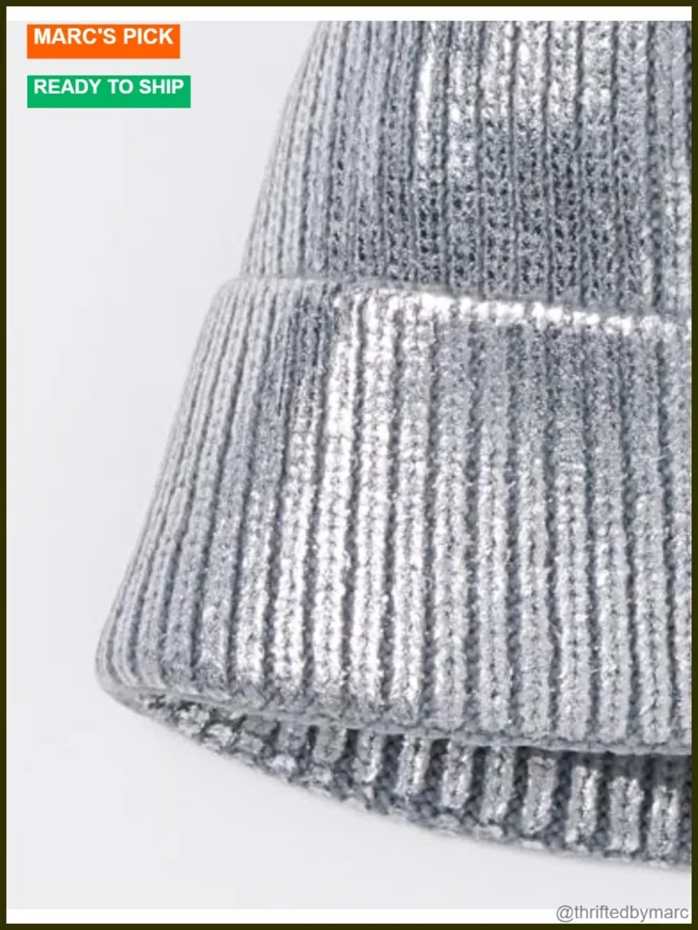 Faux Fur Pom Pom Beanie - Snug Fit - One Size